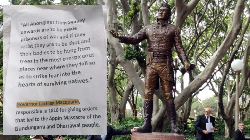 Governor Macqarie statue note