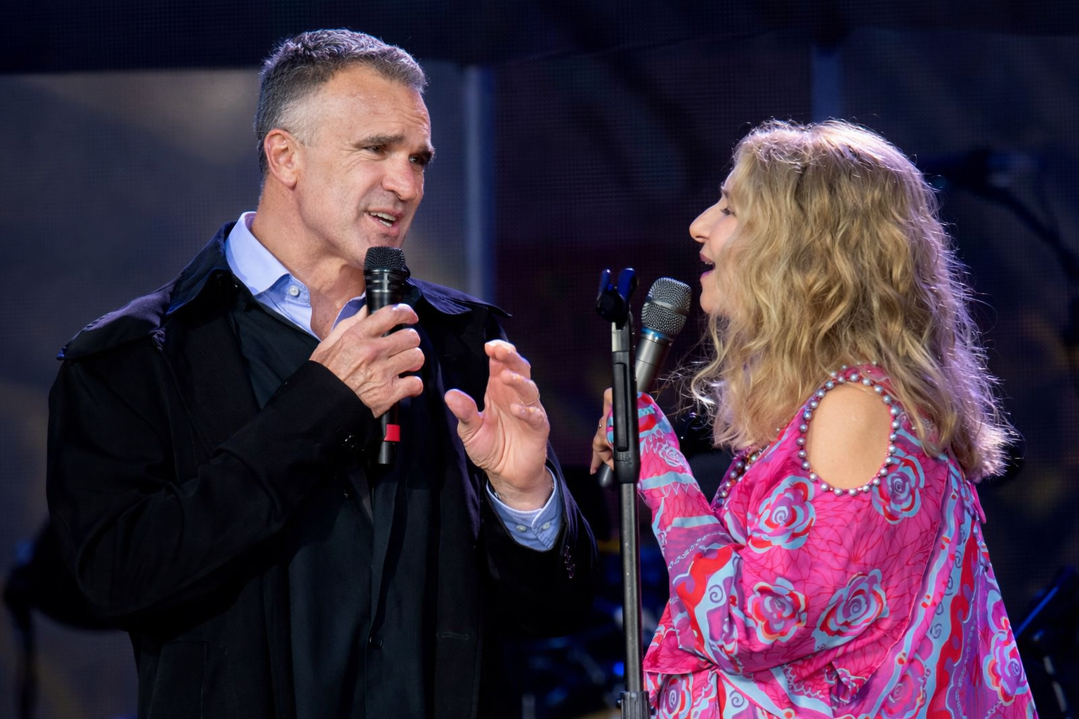Peter Malinauskas and Barbara Streisand